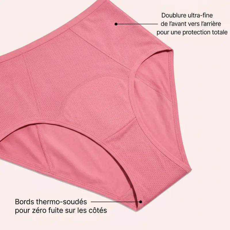 Culotte Taille Haute Anti-Fuite – Lot de 5