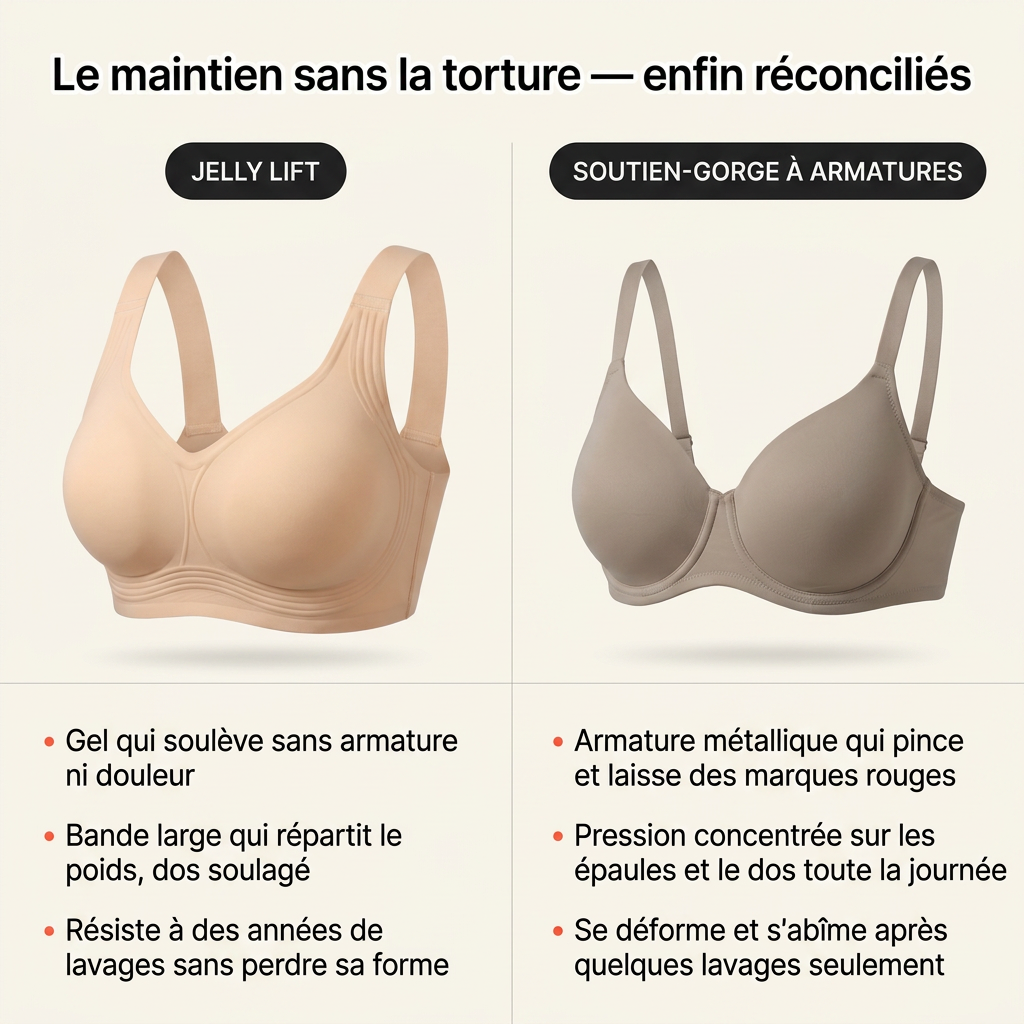 Soutien-gorge sans armatures à couverture complète Jelly Lift