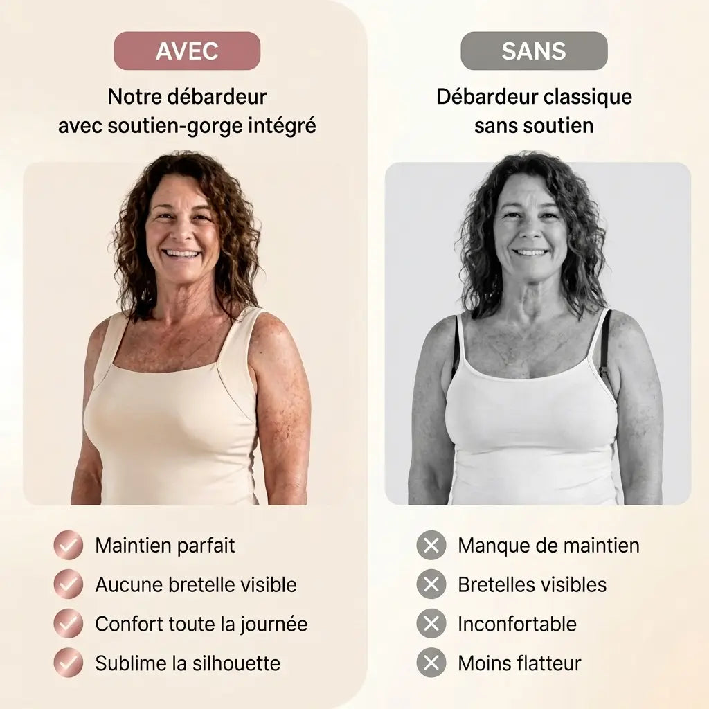 Camisole soutien-gorge sans armatures