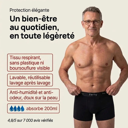 Boxers anti-fuites pour hommes