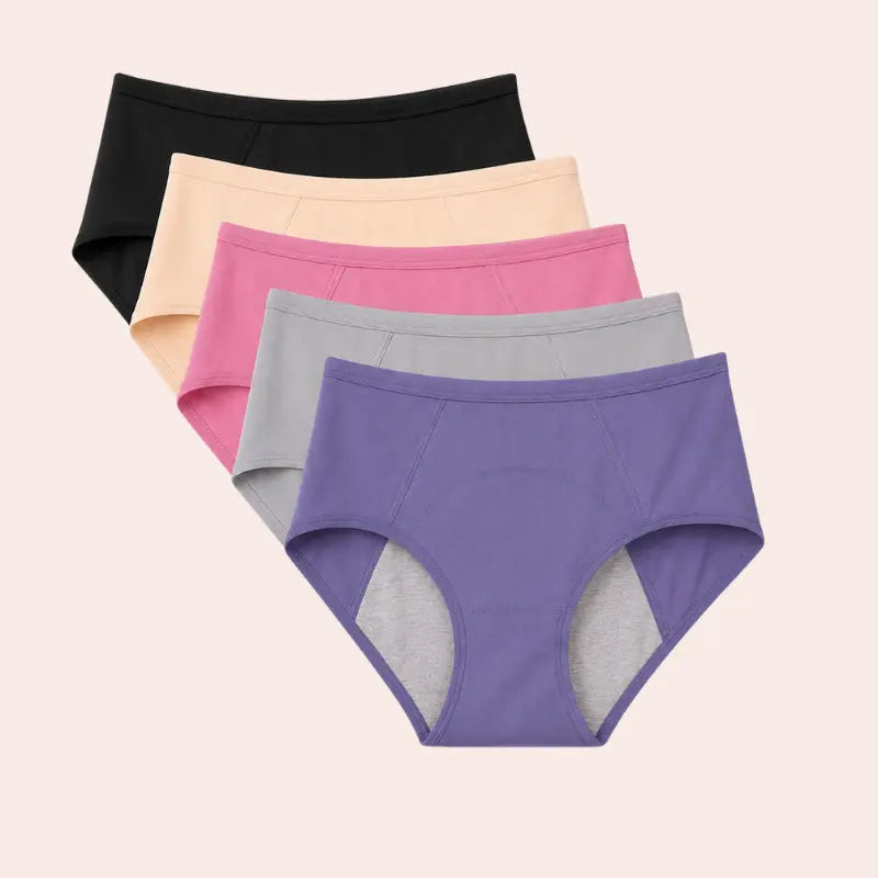 Culotte Taille Haute Anti-Fuite – Lot de 5